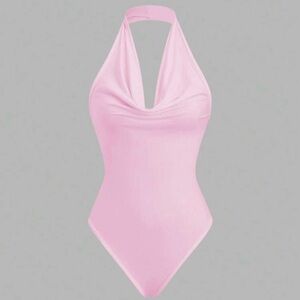 Pink Halter Bodysuit